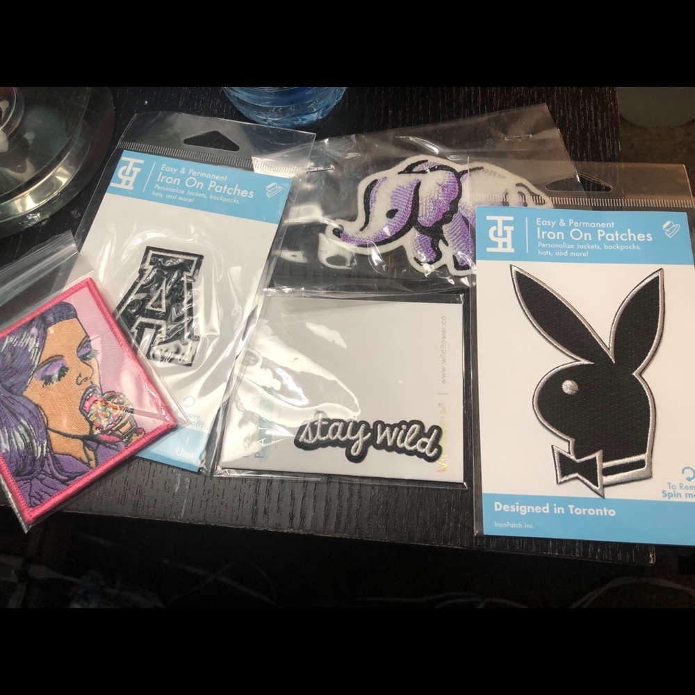 Iron on jean patches pack
